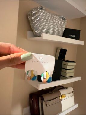 Color block earrings